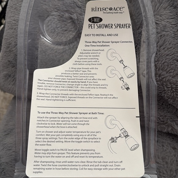 3-Way Pet Shower Sprayer Rinse Ace - Picture 9 of 12